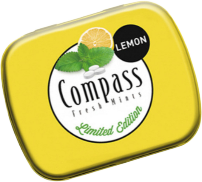 콤파스 프레쉬 민트 레몬, 14g, 2개