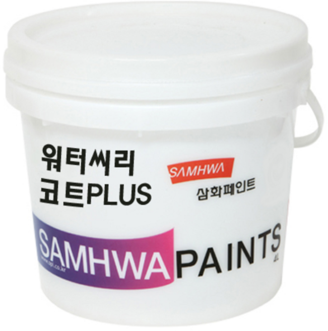 삼화페인트 외벽 수용성 발수페인트 워터씨리코트 플러스, 1개, 4L, 투명