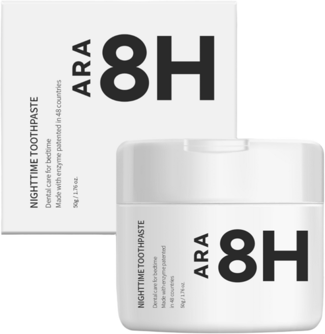 ARA 8H 가루효소치약 잇몸염증 무불소 임산부 어린이 흡연자 특허받은 아라자임, 2개, 50g