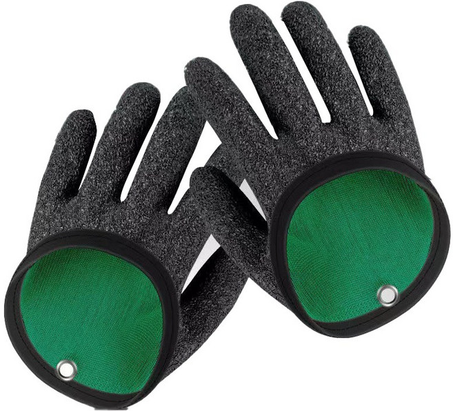 위즈맥스 미끄럼방지 낚시 찔림방지 장갑 고기잡이 피싱 글러브, 1개, 블랙