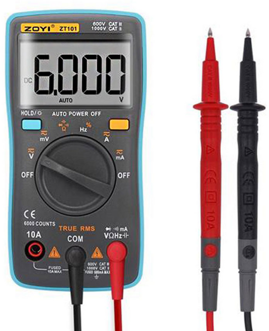 야토 전문가용 멀티테스터기 ZT101 저항 전류 다이오드, 1개