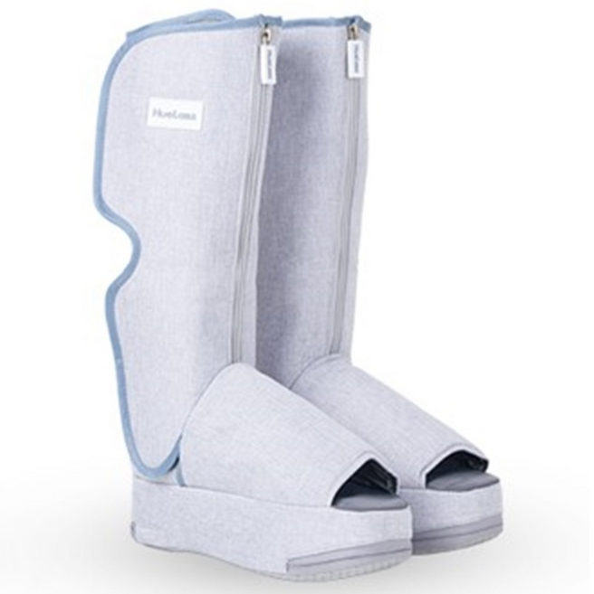 휴랩스 에어핏 마사지부츠 무선 공기압 발 다리 종아리 마사지기, 라이트그레이