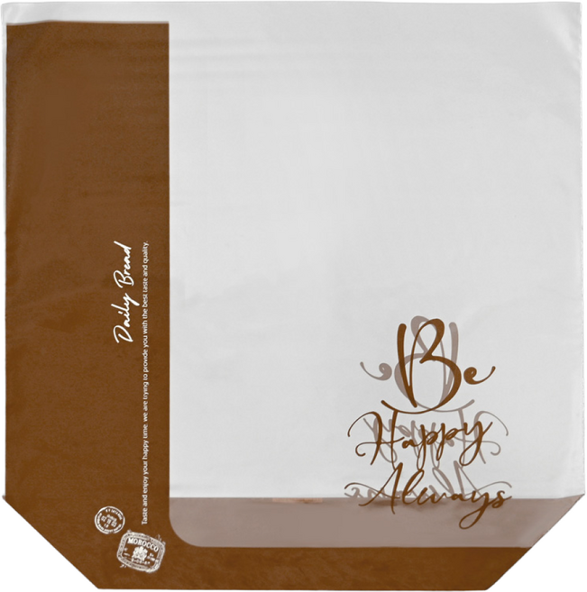 베이커리 식빵 opp봉투 비닐 포장지, 브라운, 1000개, 비해피