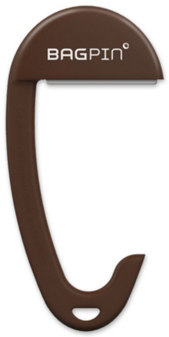 aplum 백핀 가방걸이, 브라운, 1개