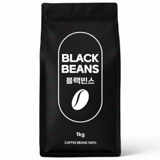 블랙빈스 브라질 산토스 원두커피, 2개, 1kg, 홀빈(분쇄안함)