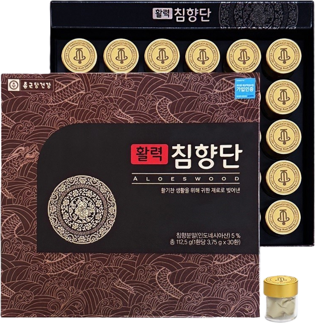 활력침향단 침향 대추 녹용 갈근 벌꿀 당귀 활력증진 건강한 감사선물 부모님 학생 주부 직장인, 30개, 3.75g