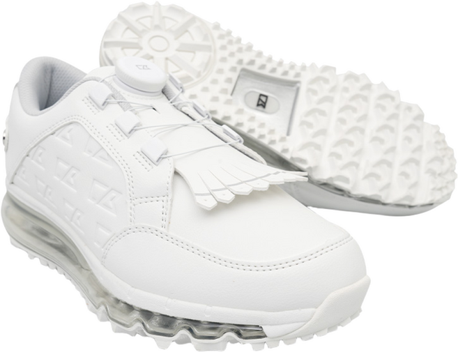 커터앤벅 여성 실버 포인트 태슬 다이얼 골프화 - CBL6AGS3332