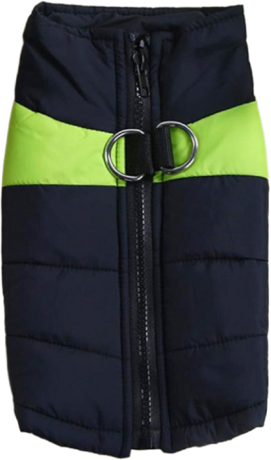 방수 지퍼 패딩 조끼 WI014DG, 형광그린, 1개