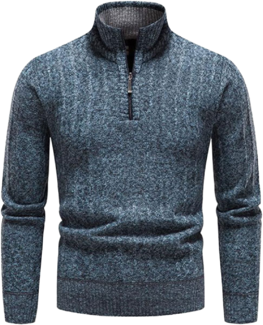 [양말증정] 남성 기모 니트 집업 폴라티 가을 겨울 스웨터 터틀넥 WI006N