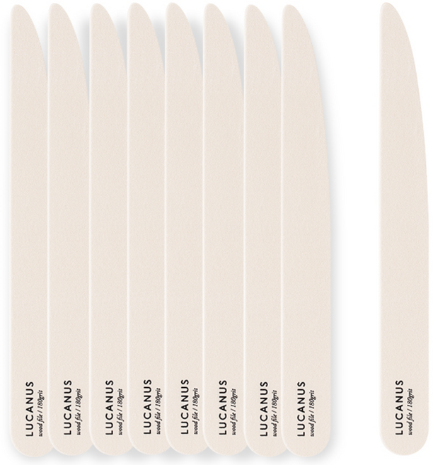 루카너스 어텀 풀컬러 오래가는 국산 양면 네일파일 180그릿, 10개, 베이지
