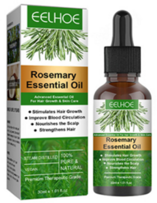 가려움증과 마른 두피를 제거하기 위해 분기 된 모발 관리를 개선하기 위해 로즈마리 모발 에센셜 오일 영양 및 수리, 2개, 30ml