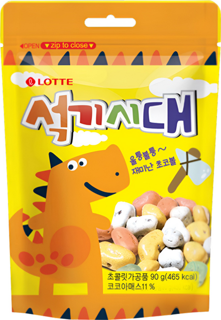 롯데웰푸드 석기시대, 90g, 1개