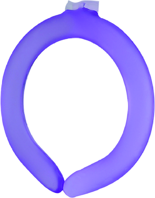 임스샵 넥밴드 쿨 스카프 아이스링 아이스 넥쿨러 얼음목걸이 팩 넥워머, 라이트퍼플