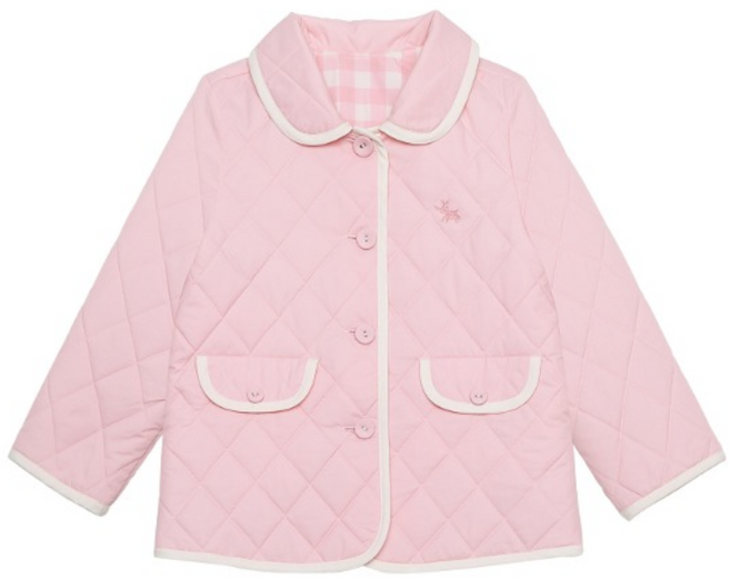 [키앙] 블라썸 퀼팅 리버시블 경량 패딩