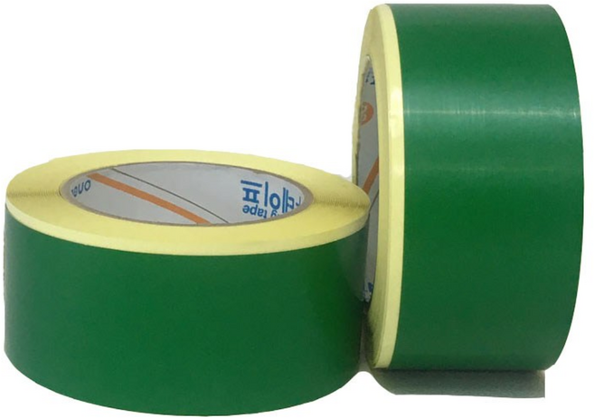 국내생산 부틸방수테이프 옥상 렉산 판넬 지붕 보수 누수방지 강력접착 간편방수, 페트필름 녹색, 1개, PGT503 폭5cm 길이10m 두께0.3mm