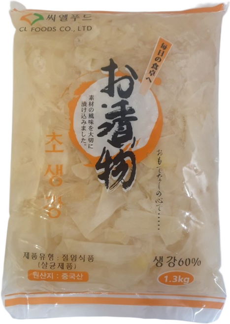 씨엘푸드 하루 백초생강 초생강 1.3kg 1박스, 10개