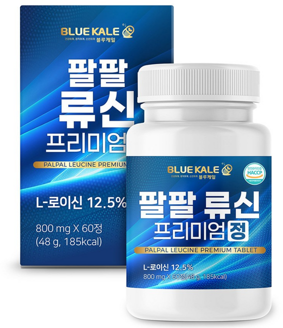 블루케일 류신 단백질 아미노산 루신 프리미엄 정 6000mg 고함량 뉴신, 60정, 1개