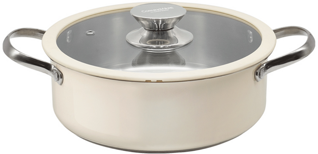 코닝웨어 라일리 인덕션 스텐 22 전골 냄비, 22cm