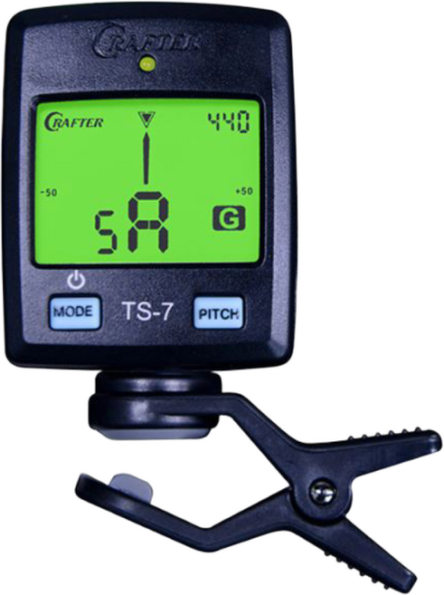 크래프터 클립형 튜너 TS-7 PRO + 동전배터리 하나 더 드림, 1개