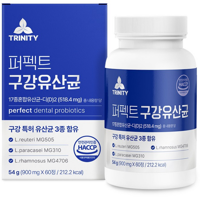 구강유산균M18 닥터파이토 HACCP인증 (옵션90정) / 퍼펙트 구강 유산균, 1개, 60정