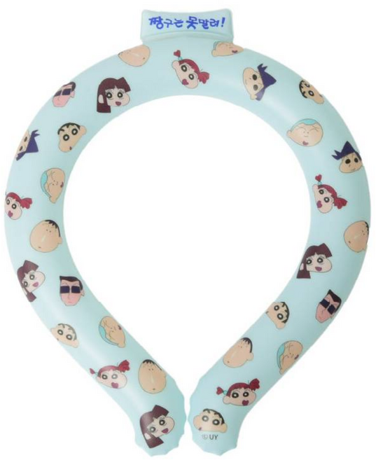 짱구 패턴 아이스 넥쿨러 얼음 넥밴드 넥쿨링 쿨밴드, 1개, MINT