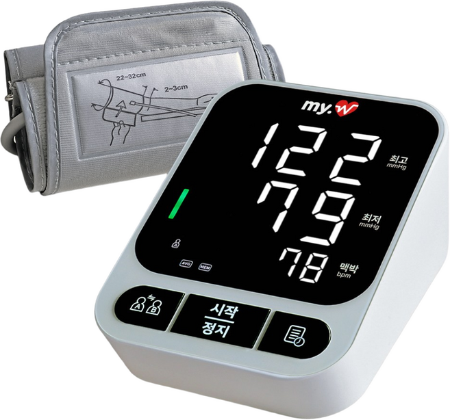 마이웰 국산 가정용 혈압계 디지털 자동전자 혈압측정기 MY-1999, 1개