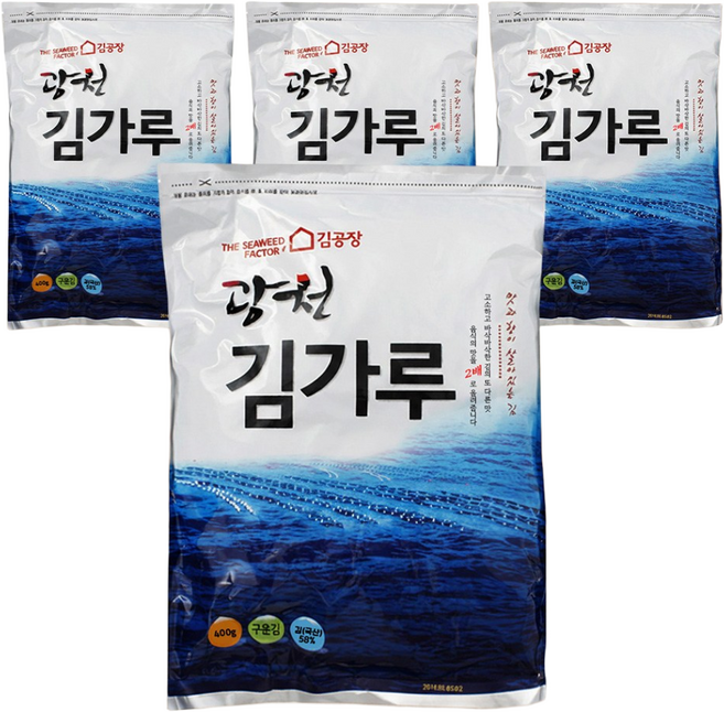 광천김공장 김가루 가루김 400g, 4개