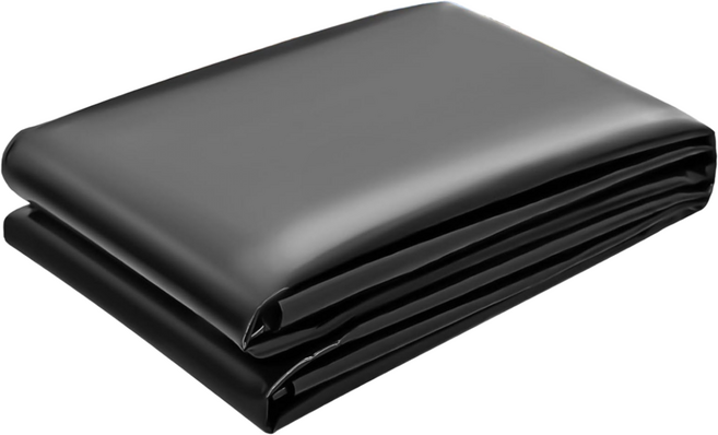 방수 연못 매트 검정색 연못 라이너 두께 0.3mm, 검은색