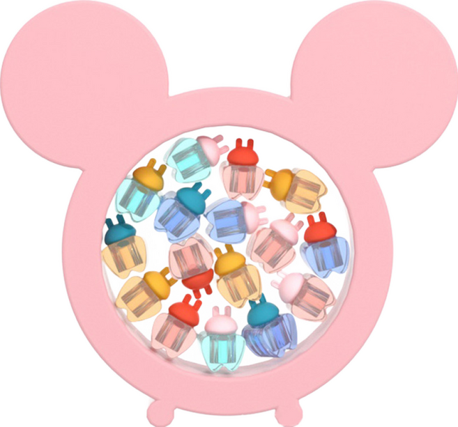 큐티 진공 유치 보관함 남아 여아 이빨 치아 보관 케이스 아기 투스 박스 어린이 이보관함, R99484R 핑크