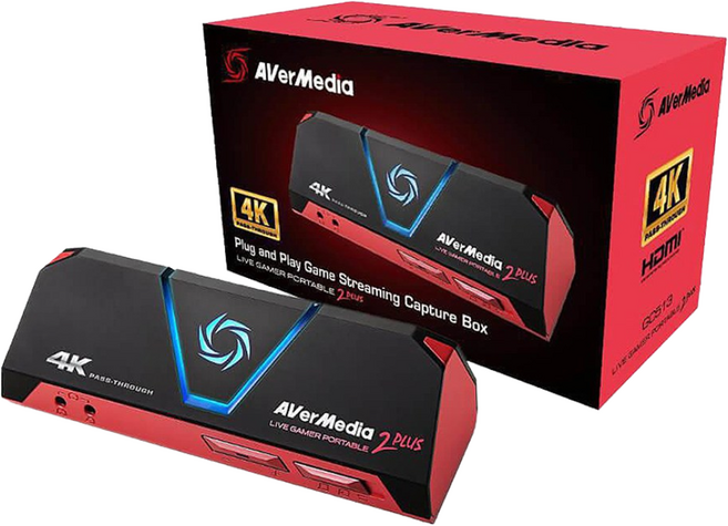 에버미디어 AVerMedia Live Gamer Portable 2 Plus GC513 외장형 캡처보드, _4K