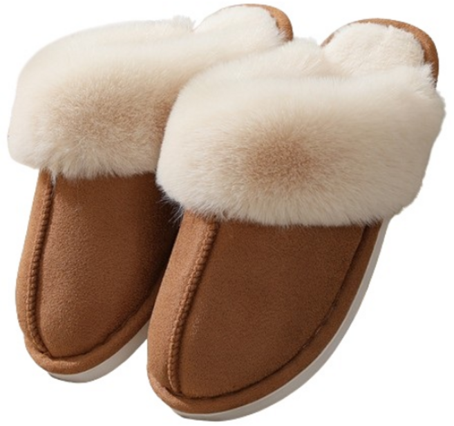 베르슈어 방한 퍼 슬리퍼