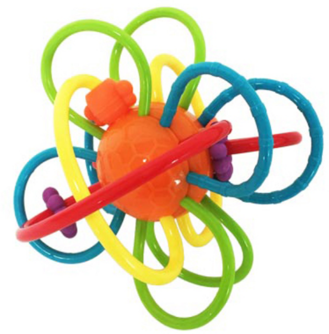 유아 링 치발기, 노꼭지, 오렌지, 1개