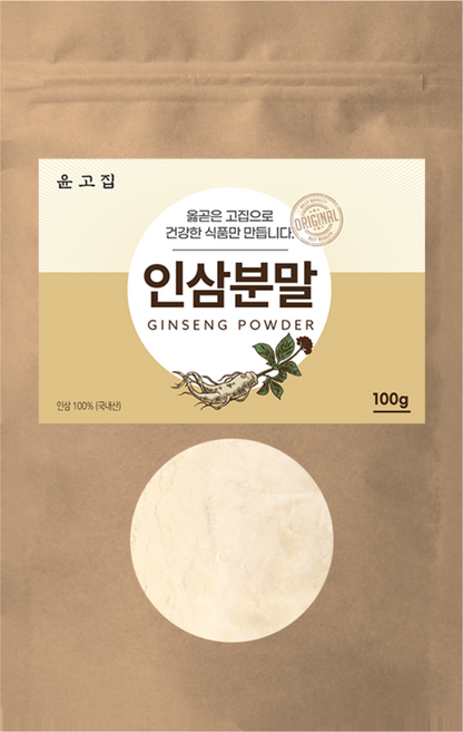 윤고집 국내산 인삼분말, 100g, 1개