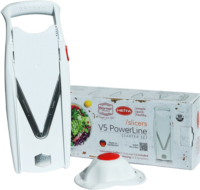 독일 명품 베르너 V5 만능채칼 4단계 슬라이서 전문가용 쉐프 요리사 얇은 무 파 양배추채칼 샐러드 다용도 만능 안전 가벼운 슬라이스, V5_만능채칼세트, 1개