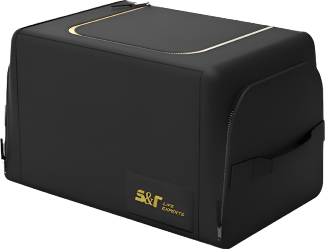 앙비 차량용 트렁크정리함 세차가방 트렁크 수납함, 블랙