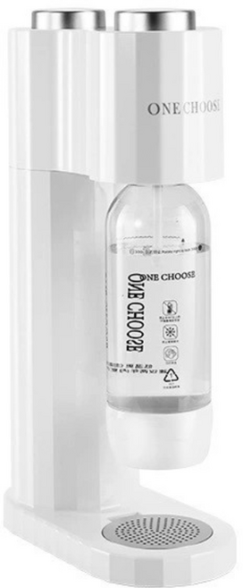 Misuko 가정용 탄산수 제조기 소다수메이커 탄산수기계 무설치 간편 조절식 기포 1L 물병+CO2가스 2개 포함 건강 무설탕 탄산음료 다이어트 가정 탄산기계, 화이트