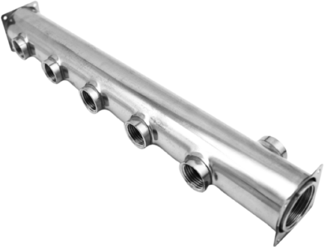 보일러 분배기 공바 스텐 온수 난방 (기름용 측면메인 25A), 4구, 1개