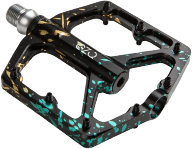 GZQ 3실드베어링 알루미늄 합금 경량 페달 l MTB 로드 픽시 프리미엄페달, 블랙/블루/골드