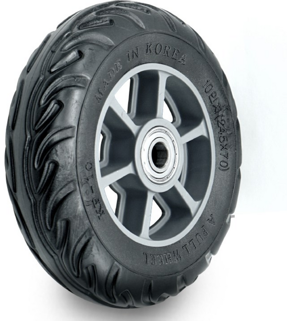 25cm(10인치) PVC 고무 통바퀴, 10인치 PVC 통바퀴, 1개