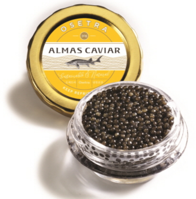 알마스캐비아 오세트라 캐비어 철갑상어알 캐비아 30g, 1개