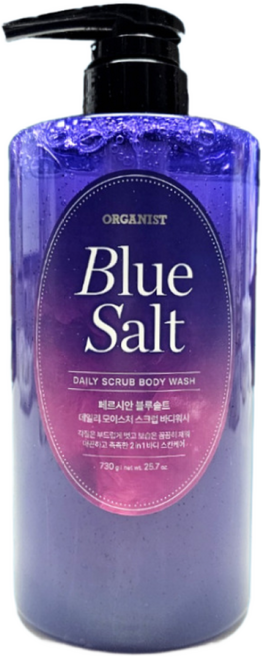 오가니스트 페르시안 블루솔트 스크럽 바디워시 스크럽워시 시트러스 라벤더향, 730g, 1개