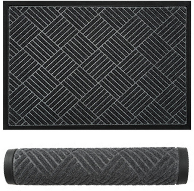 비바베이직 클린스텝 출입구 현관 업소용 발매트, 1개, 그레이