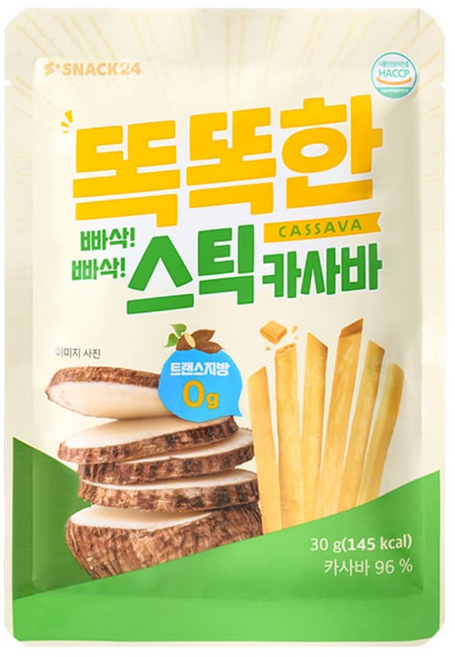 (신상품) 스낵24 똑똑한스틱 카사바 30g 10개