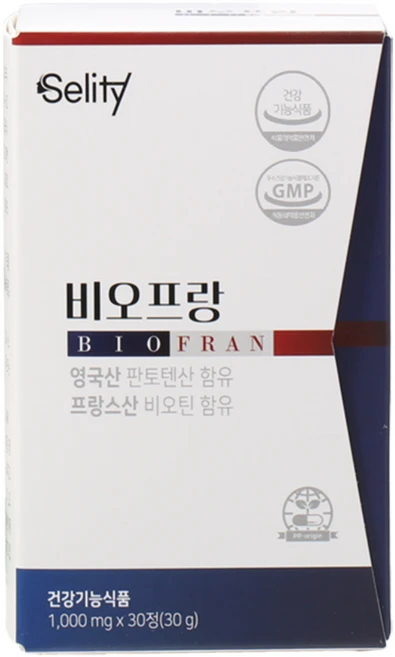 셀리티 비오프랑 식약처 인정 비오틴 판토텐산 맥주효모 건강기능식품 30캡슐, 30정, 1개 - 쿠팡