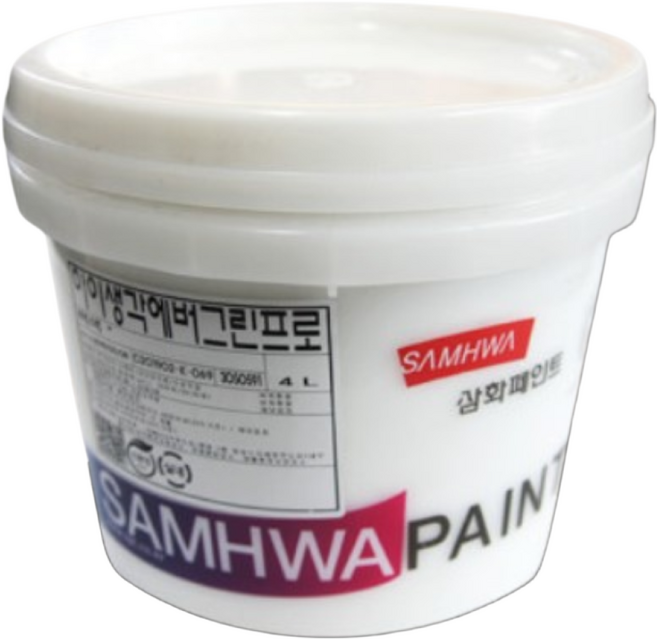 삼화 고급 벽지 삼화 아이생각 에버그린프로 벽지용 친환경 방문 가구 몰딩, 화이트, 1개, 4L