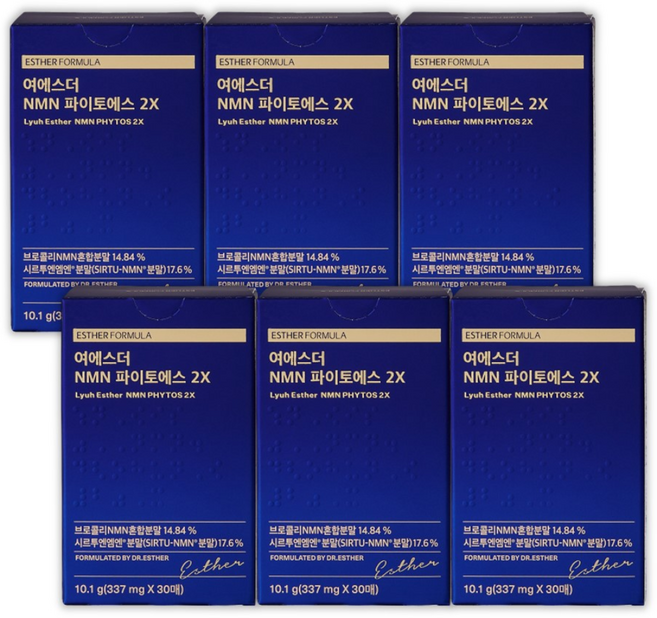 에스더포뮬러 여에스더 NMN 파이토에스 2X 12박스 (360매), 30회분