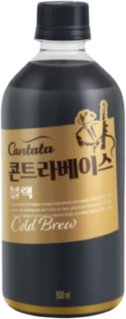 칸타타 콘트라베이스 블랙 커피, 500ml, 10개