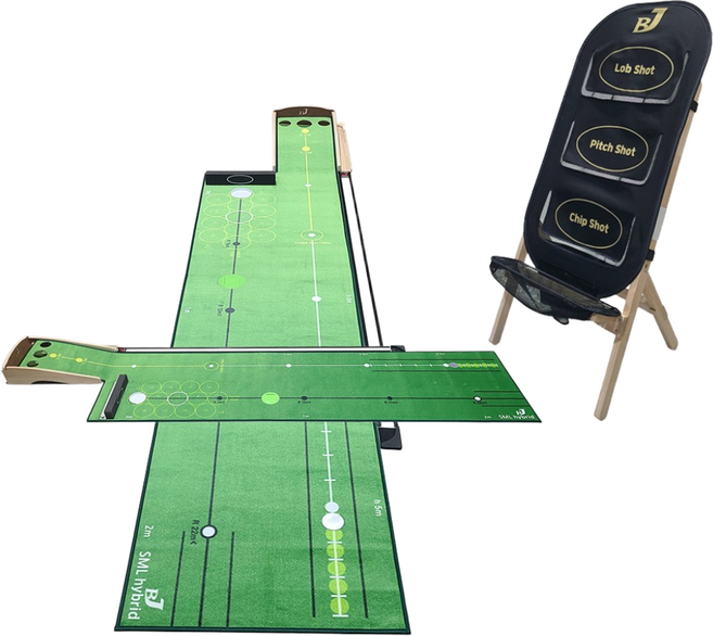 비제이 CPL 그린주변 어프로치연습기 퍼터 매트 퍼팅연습기 호환, 그린주변 CPL 어프로치 연습기, 11. SML 퍼팅연습기(편백), 1개