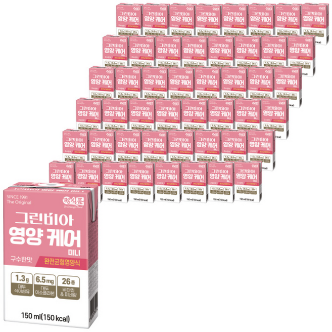 그린비아 영양케어 미니 구수한맛 완전균형영양식, 150ml, 48개