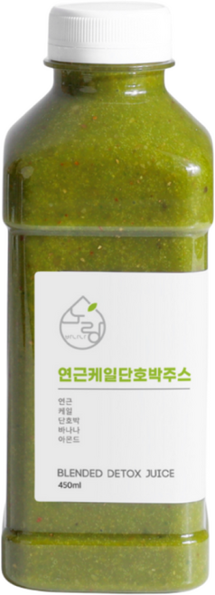 노랑바나나 오토파지 주스 연근 단호박 케일 착즙 | 간헐적단식 식사대용 루틴, 5개, 450ml